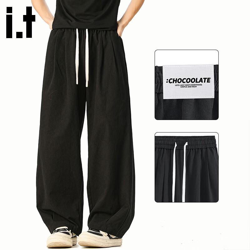 CHOCOOLATEit Men's Pure Cotton Loose Straight Cargo Pants