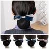 Korean Style Bowknot Spring Clip Ribbon Hair Net Cover Elegant Nurse Hair Clip  Ladies