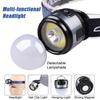 Super Bright LED Head Lamp Outdoor Rechargeable Flashlight Headlamp Work Light with Hat Clip and