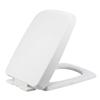 Square Toilet Seat PP Thick Toilet Lid Easy to Install Clean Modern Bathroom Accessory for Home Comfort