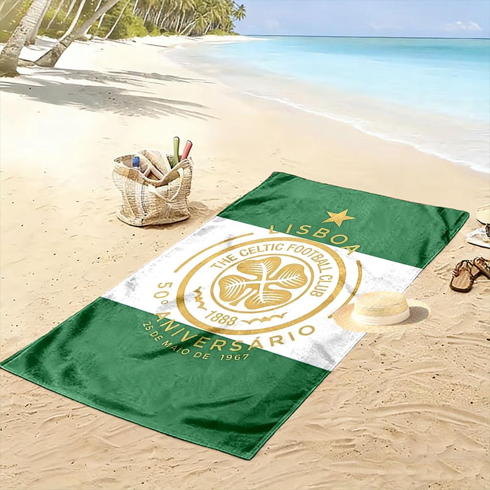 Celtic pattern beach towel, quick-drying, suitable for travel, outdoor sports, jogging, the beach, and swimming