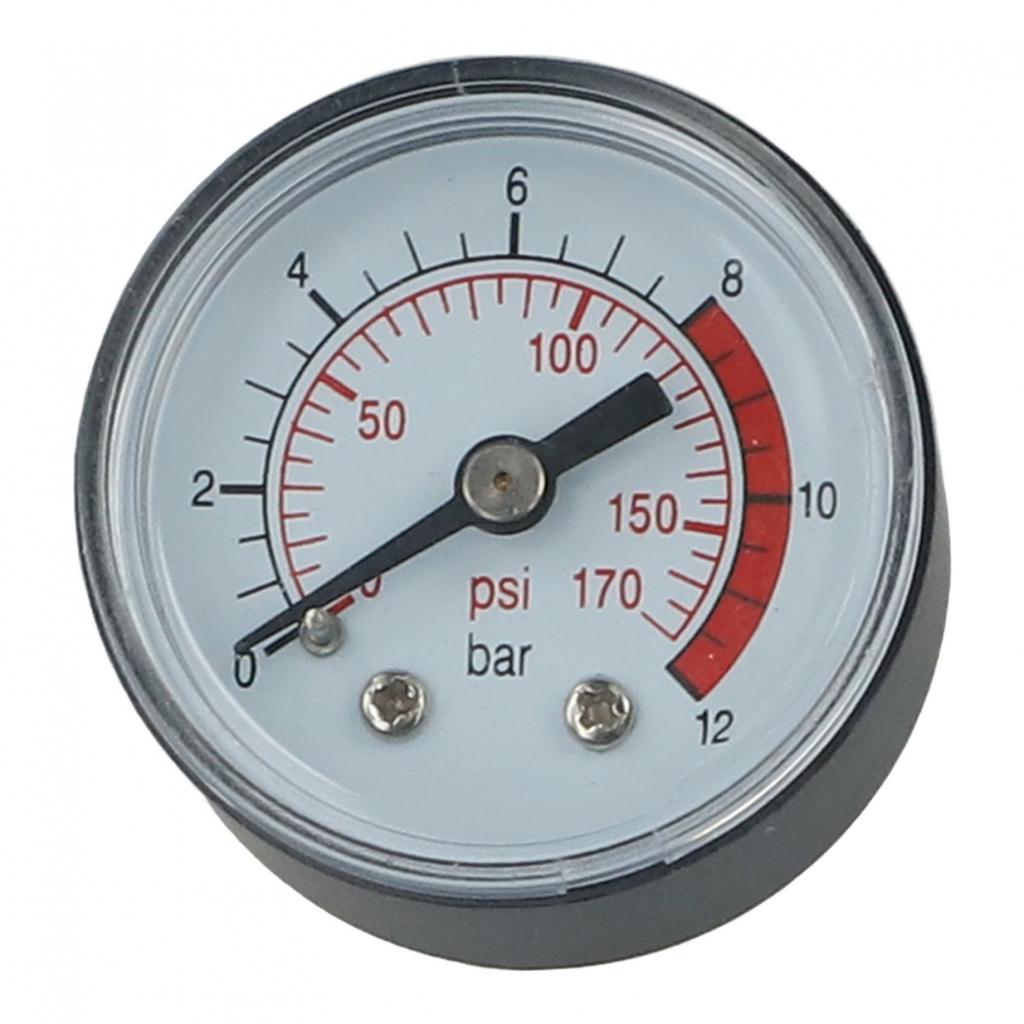 Industrial Grade Air Compressor Gauge 0 170 PSI/ 0 12 Bar Easy To Read