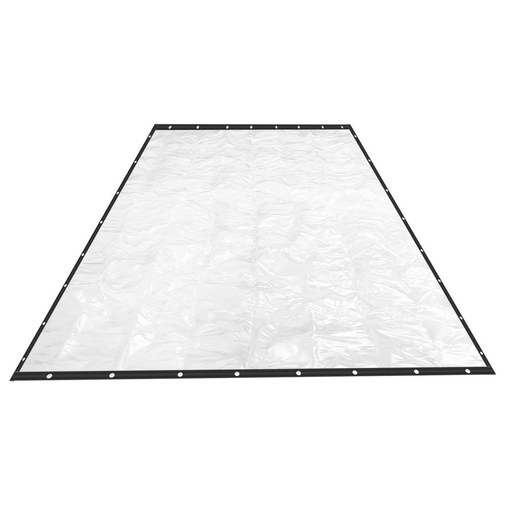 Прозрачный виниловый брезент для патио, уличная прозрачная брезентовая штора, ПВХ уличный прозрачный брезент эстетически приятное украшение для экрана веранды