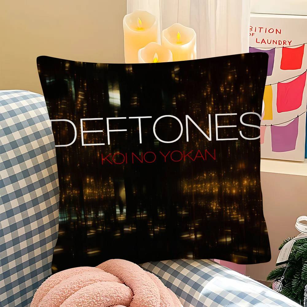 pc DDeftones Private Music Diamond Eyes Pillow Case Fashion Square Pillowcase Bedroom Sofa Room Ins Decoration Leisure