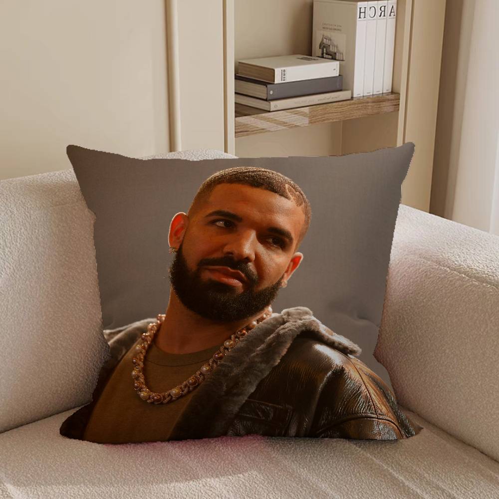RAPPER Drake Cushion Cover Pillow Cover Decor Pillowcase Printed Cushion Case For Couch