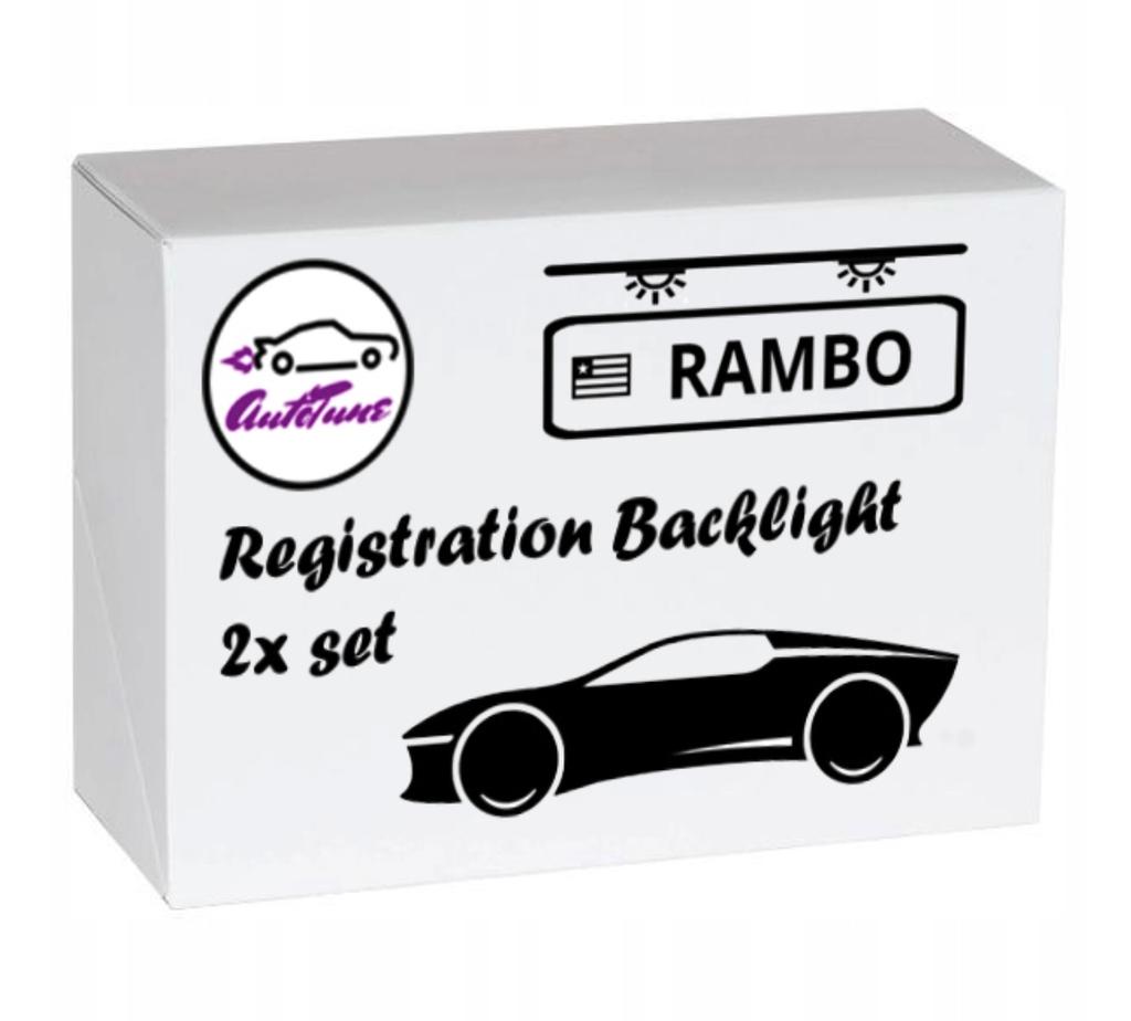 Led Licence Plate Light Kit, Autotune, For Fiat Ducato Autobus 100, Fiat Ducato Autobus Multijet 110, 115, 120, 130, 140, 150, 160, 180