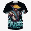 Mortal Kombat 3D Print T Shirt For Men Fighting Game T-Shirt Fashion O-neck Short Sleeve Hip Hop Trend Harajuku Summer Loose Top