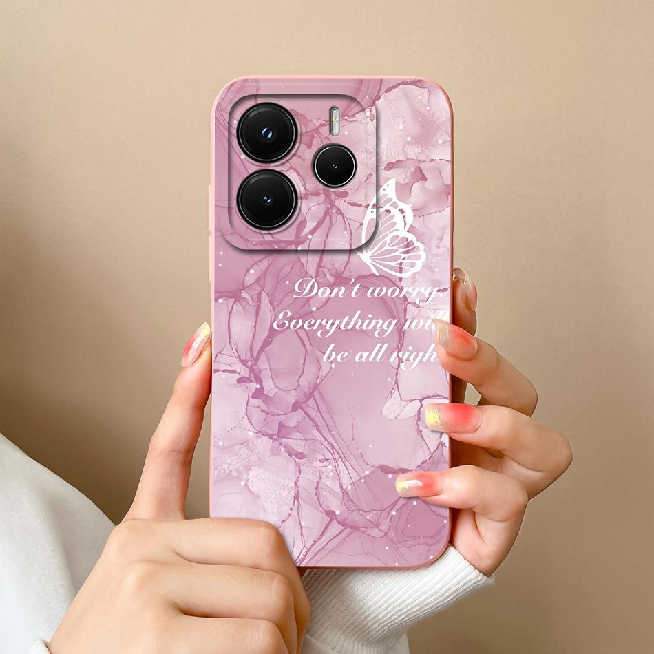 Чехол для Redmi Note 14 Pro Plus Мультяшный Высококачественный Чехол для Телефона Для Xiaomi Redmi Note14 Pro+ Мягкий Жидкий Силикон Задние Крышки