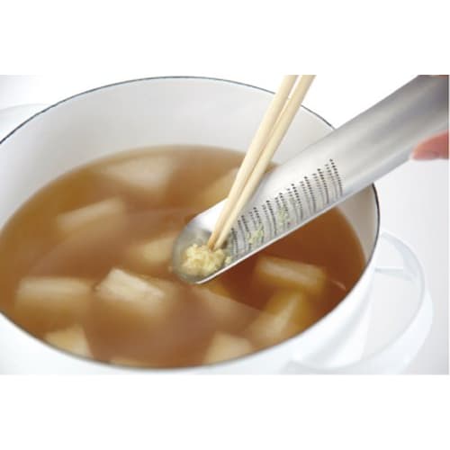 Yoshikawa EA to CO Iitoko Oros Grater, Stainless Steel, for Condiments, Made in Japan, AS0012