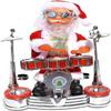 Singing Dancing Santa Claus Play The Drum Toy, Battery Operated Musical Toys Doll Christmas Decoration Kids Gifts