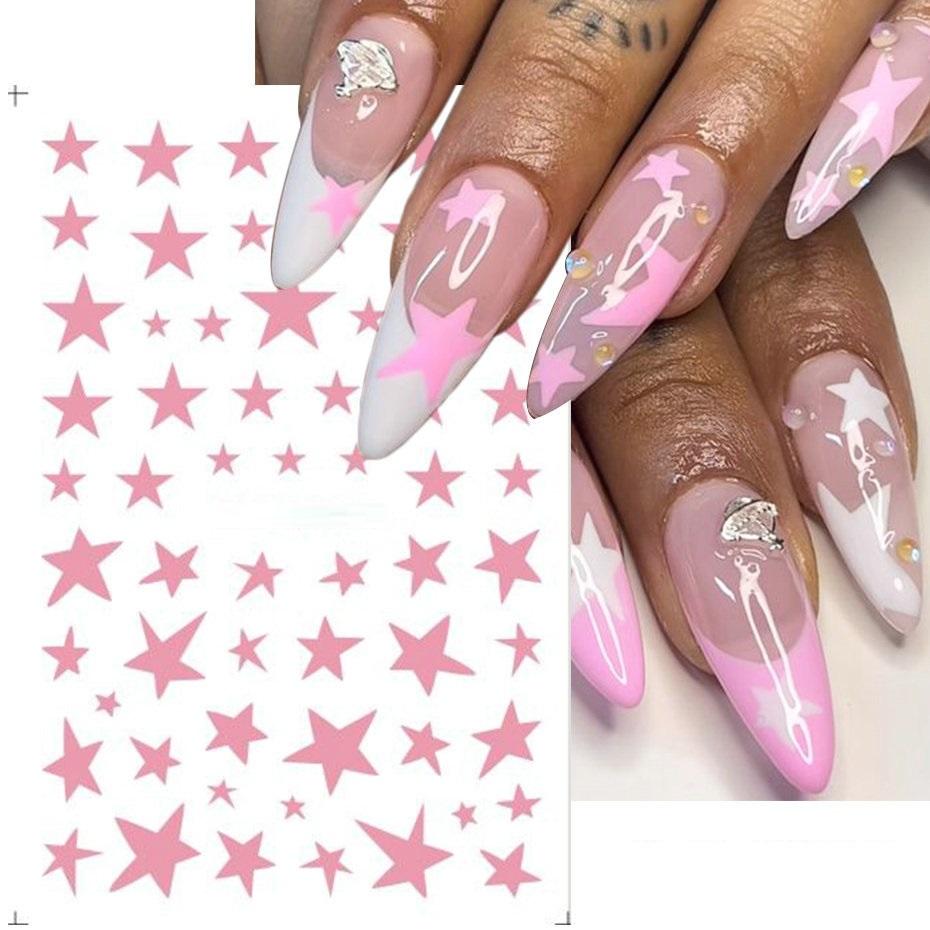 Летние цветочные и лиственные наклейки-водные слайдеры для дизайна ногтей в зеленом цвете