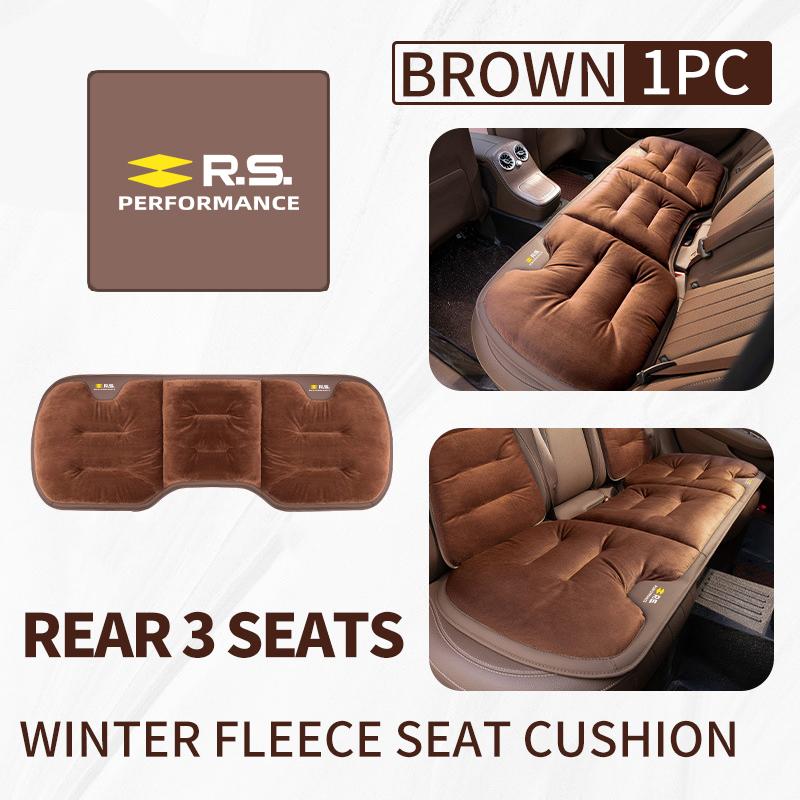 Car Flannel Booster Pad Seat Cover Plush Winter Cushion Warm For Renault Symbol Clio 3 4 Sparco Dacia RS Megan Scenic Espace AA7