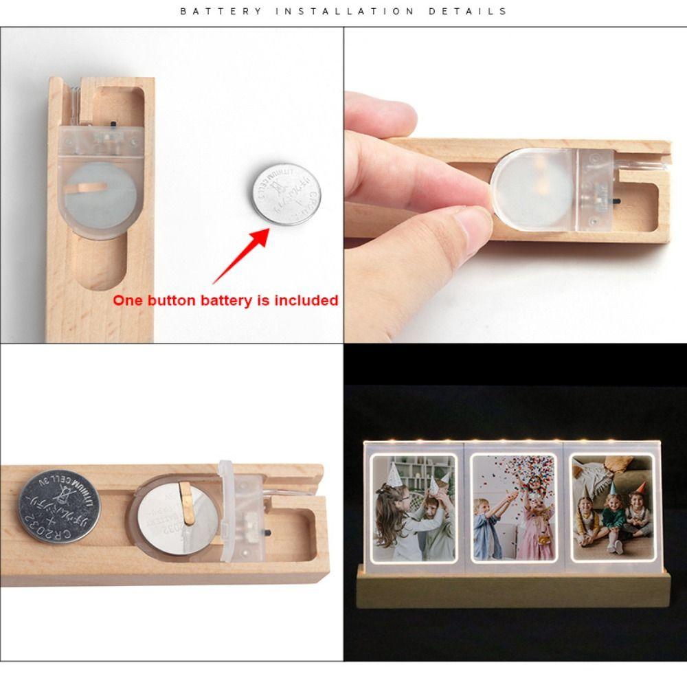 3 в 1 светодиодная фоторамка Мгновенный фотостол для камеры Fujifilm/Polaroid Desktop