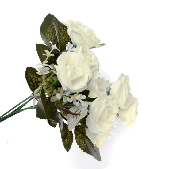 1 букет/12 головок искусственные розы шелковый цветок домашний декор свадебного букета