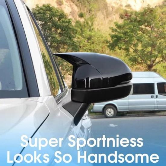Glossy Black For 2012-21 Honda CRV CR-V OX Horn Side Rear View Mirror Cover Cap