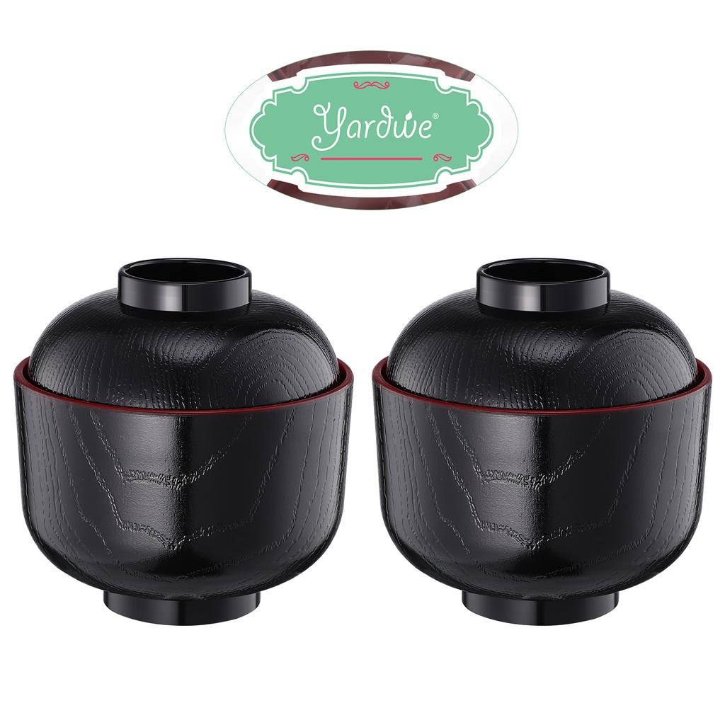 2 шт. японская крышка маленькая миска традиционная рисовая мисо суп миски набор столовых приборов