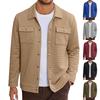 Men's Relaxed-Fit Casual Jacket Long-Sleeve Outerwear
