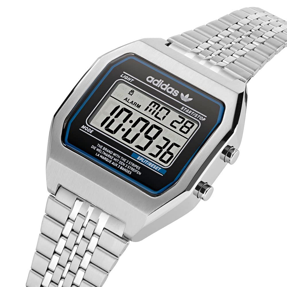 Оригинальные унисекс-часы Adidas DIGITAL TWO AOST22072 Серебристые [часы adidas]