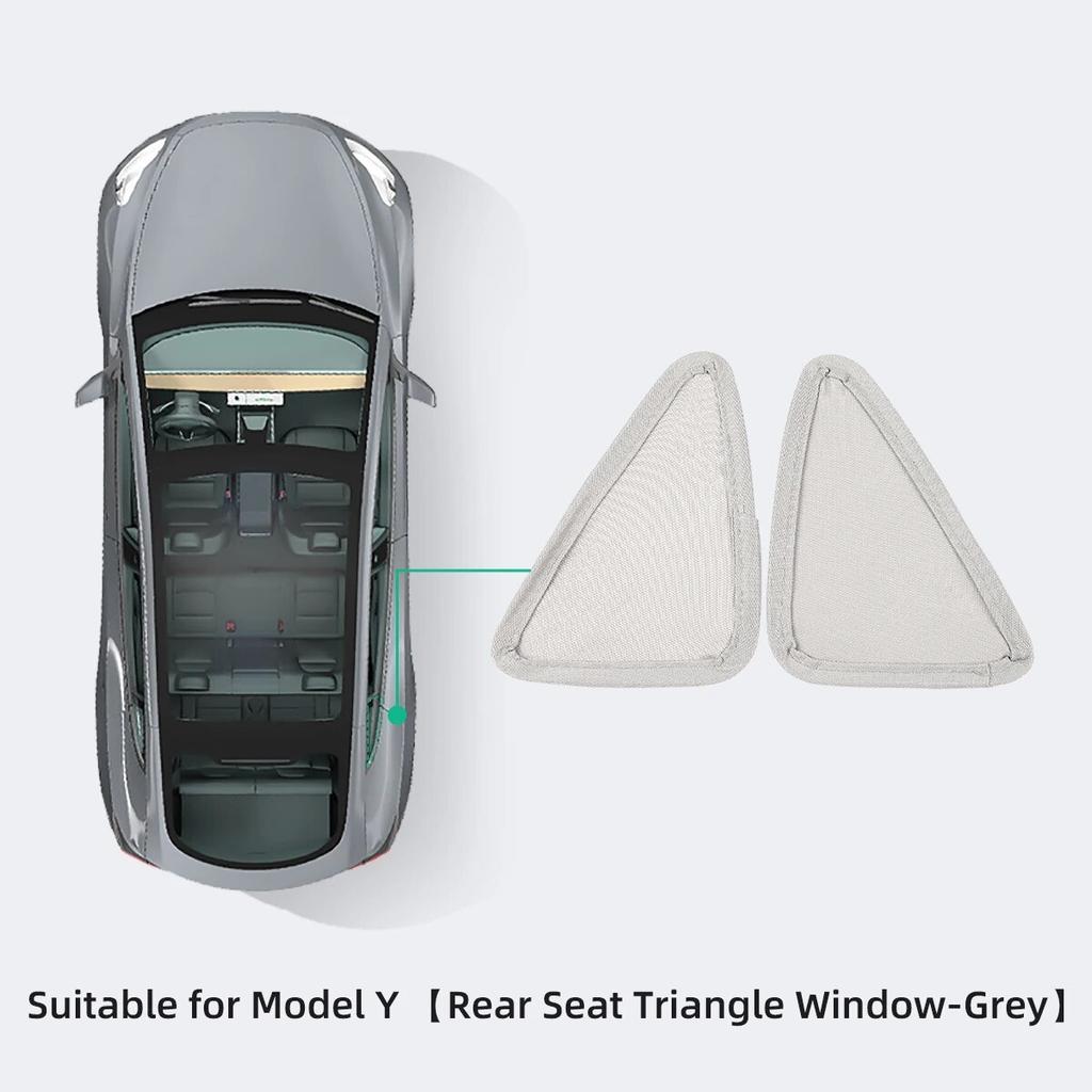 LUCKEASY для Tesla Model Y -2023 Автомобильная внутренняя солнцезащитная сетка Split 2 таблетки Anti-Clap Skylight Sunshade Net Protector