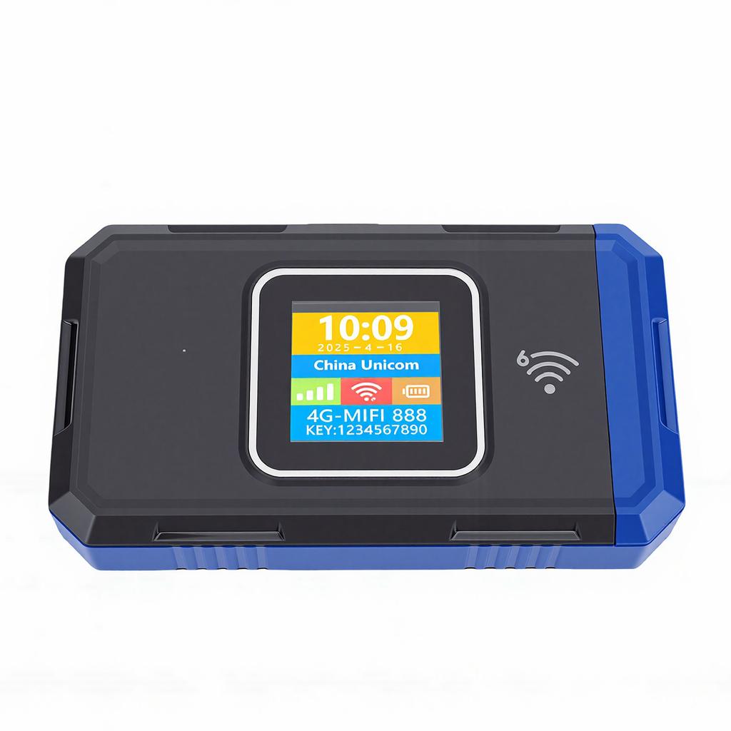 4G Portable WiFi Hotspot 300Mbps High Speed Mobile Router with SIM Card Slot and Color Display 10H Battery Supports 16