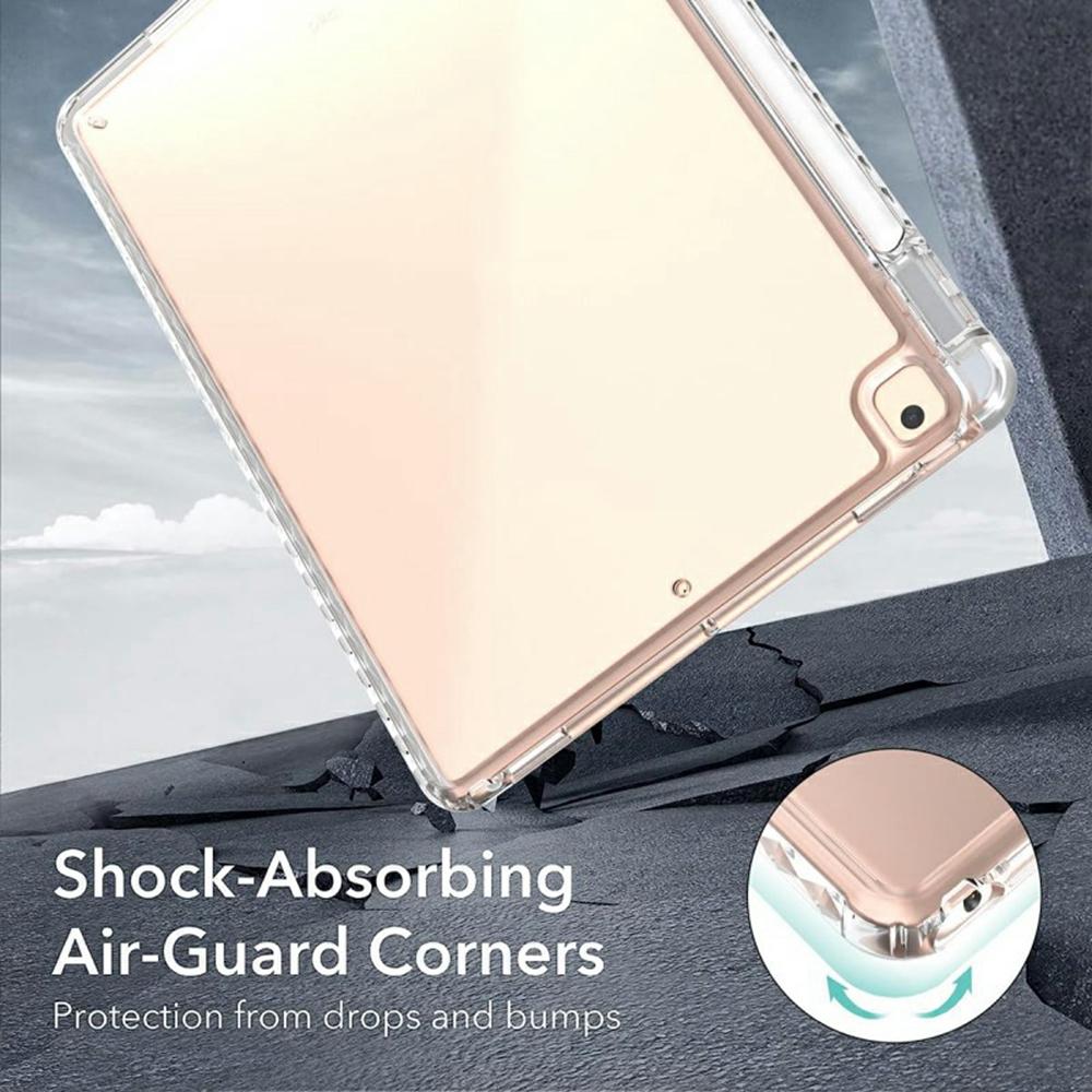 Tablet Case For iPad 10.2 (2021)/(2020)/(2019)/Air 10.5 Inch (2019)/Pro 10.5-inch (2017),Corner Protection Clear Acrylic+TPU Cover
