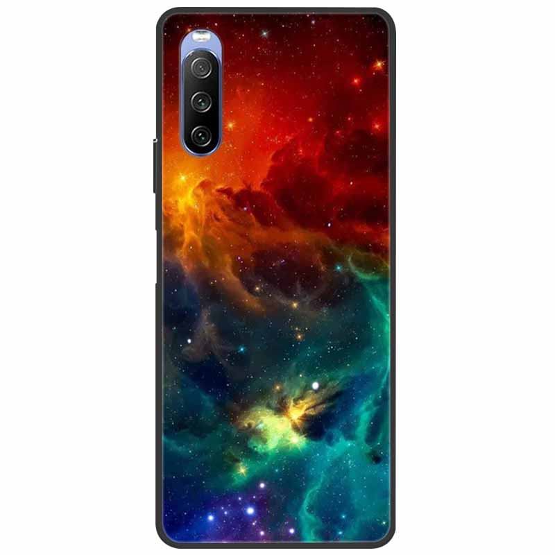 Мягкий чехол для Sony Xperia 10 III / 5 III / 1 III, силиконовый, с рисунком мраморного кота, чехол-фунда для Sony Xperia 1 II / 10 II / 5, чехол-коке