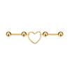 Design Lady Gothic Party Piercing Heart Earring Ear Bone Stud Women Earring Korean Style Earring