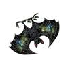 Bat Stained Glass Suncatcher Window Hanging Decoration Halloween Gothic Bat Glass Ornament for Window Home Kitchen