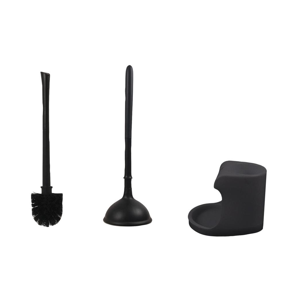 Toilet Plunger & Brush Cleaning Set Base — An Efficient Solution For Clogged Toilets. This Powerful Effectively Clears Blockages And Stains
