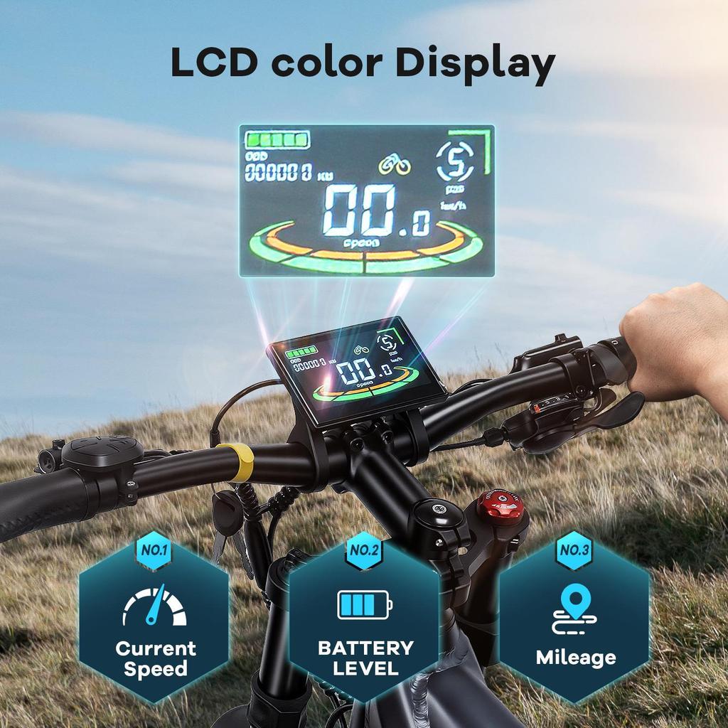 Электровелосипед TX29 2000W с двумя моторами, аккумулятор 48V 19.2AH, рама из алюминиевого сплава с амортизацией, 27.5-дюймовые тонкие шины, городской электровелосипед для поездок на работу.