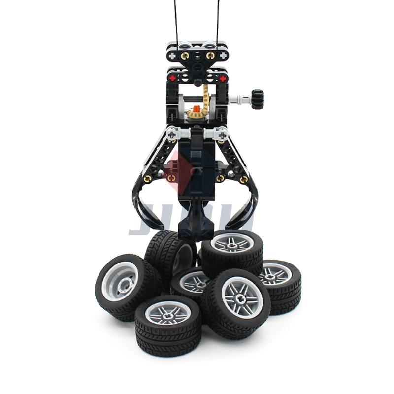 MOC High-tech Parts 4 Way Подъемный захват гусеничного крана Механическая модель Строительные блоки Кирпичи Совместимость с 42042 Игрушки