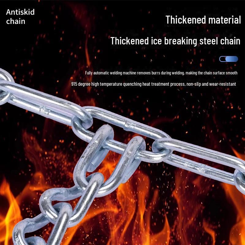 Противоскользящие зимние цепи для внедорожной техники - Bold & Encrypted. Подходит для легковых автомобилей, пикапов, внедорожников и трамваев.