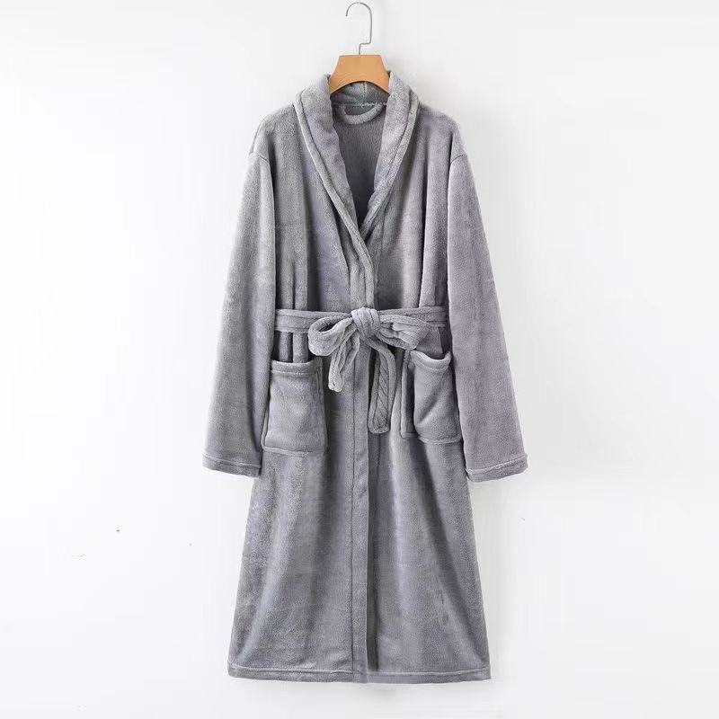 Women Pajamas Home Clothes Pajamas Bathrobes Couple Bathrobes Unisex Extended Bathrobes Modern Home Pajamas