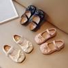 Girls Leather Shoes Bowknot Princess Shoes Soft Soled Solid Color Kids Shoes