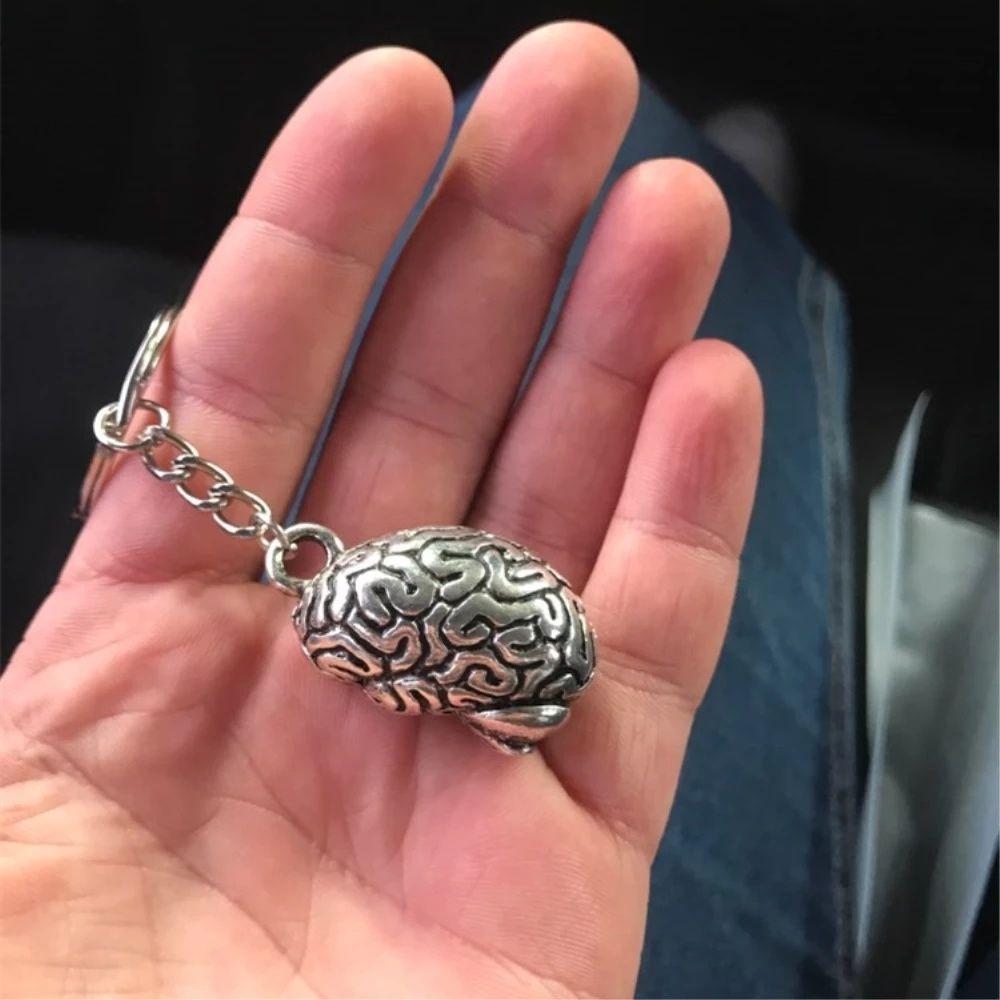 Jewelry Bag Pendant Car Keyrings Brain Key Holder Bag Hanger Human Cerebrum Keyring 3D Keychain