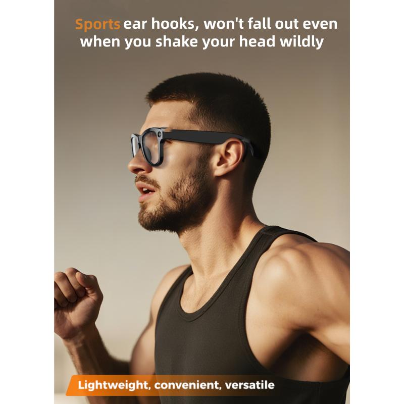 Умные очки M02 Ultra: 8-мегапиксельная камера, Чехол с функцией обратной зарядки, Распознавание объектов по WiFi, Перевод в реальном времени от ChatGPT, Голосовой помощник на базе ИИ