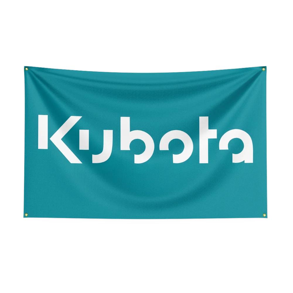 35 футов Флаг Тракторов Kubota Corporation Полиэстер Цифровая Печать Инструмент Гобелен Баннер Штора Для Декора Сельское Хозяйство
