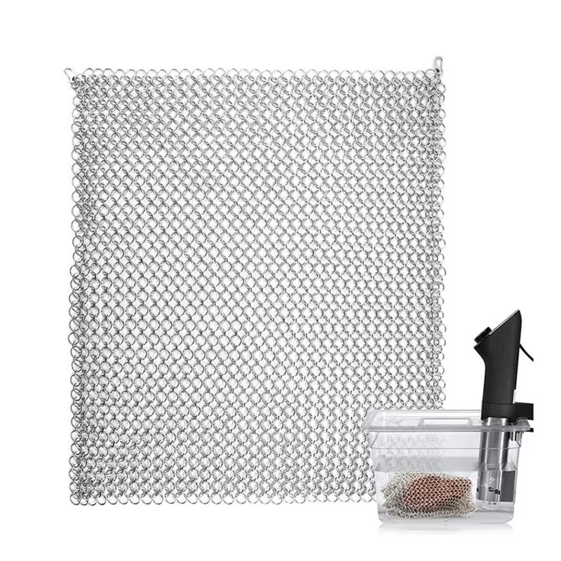 Пищевая нержавеющая сталь Сетчатый мешок для су-вид Вес для раковины Поддерживает продукты погруженными Многоразовый кухонный аксессуар