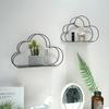 Nordic Metal Cloud Iron Storage Rack Shelf Wall Hanging Decor Grids Cloud Storage Holder Shelves Bedroom Home Decoration Gift