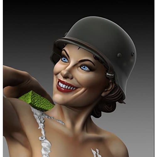 Масштаб 1/35 Гламурная Красавица Купание Неокрашенный Сборный Набор из Смолы Фигурка Пластиковая Модель Кукла Гаражный Набор