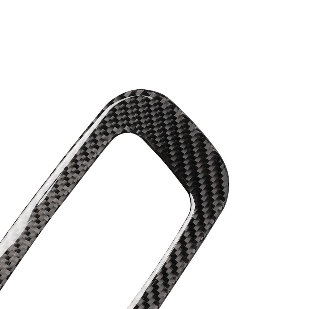 2X Carbon fiber Co-pilot Storage Box Handle Cover Trim fit For Honda Civic 2016-2019 Car accessories car interior decoration