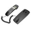 Wired Wall Phone Multifunctional Calendar LCD Display Caller ID Landline with Buttons for Home Office Black