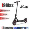 10" Складной электросамокат iScooter 500 Вт и 36 В 10 Ач, городской электросамокат для поездок на работу, 10" шины и задний дисковый тормоз, полная подвеска, с сумкой