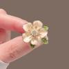 Pretty Camellia Flowers Brooches For Women Elegant Enamel Gardenia Plants Party Office Brooch Pin Gifts