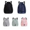 Large Capacity Sports Backpack Basketball & Swimming Bag with Drawstring Pockets Multi-Functional Gym Bag for Training