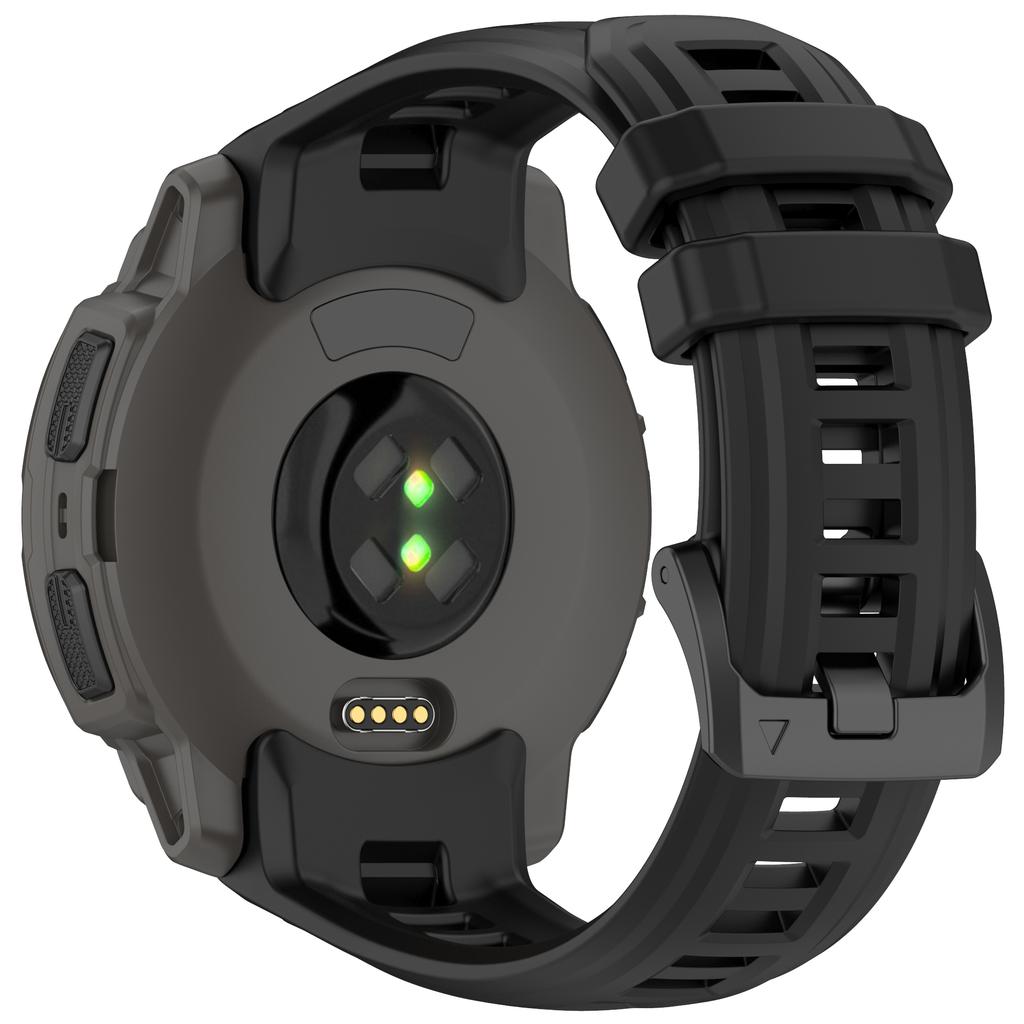 For Garmin Instinct E 45mm Smartwatch Band Breathable Sports Silicone Strap