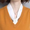 Hengyuanxiang Women's V-Neck Thickened Cashmere Vest