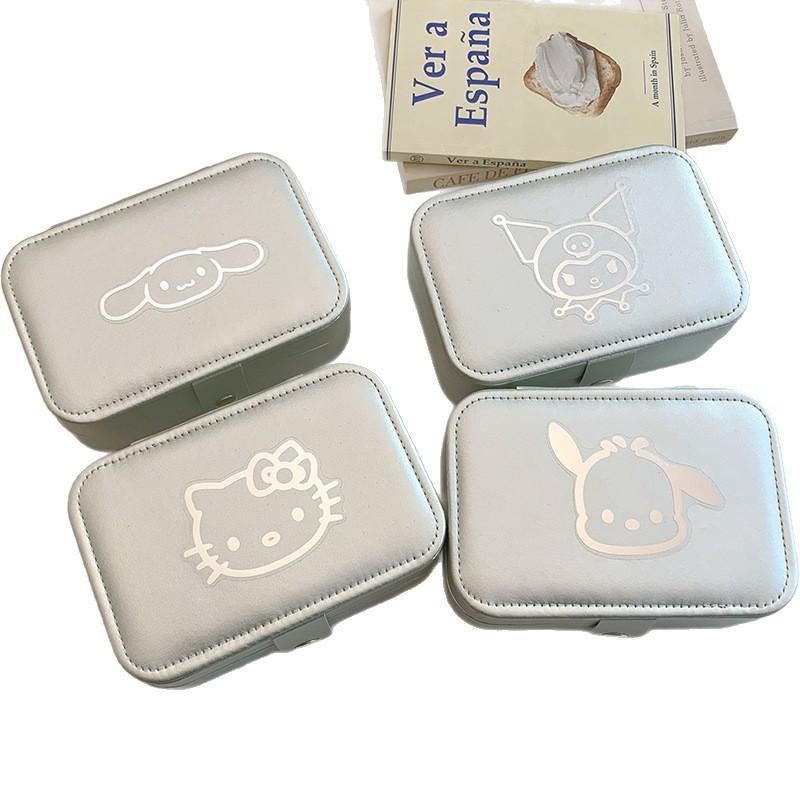Sanrio Charm Pu Jewelry Box With Soft Hardness For Women And Gift Use