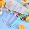 Manual Egg Beater Plastic Silicone Balloon Whisk Cream Coil Style Scratch Resistant Coated Household Cooking Baking Mixing Tools