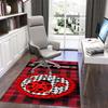 1PC Custom Name Ladybug Plaid Theme Theme Floor Mat Ideal for Living Room, Game Rooms, Office, Bedroom, Office Floor Mat , Floor Mats for Home